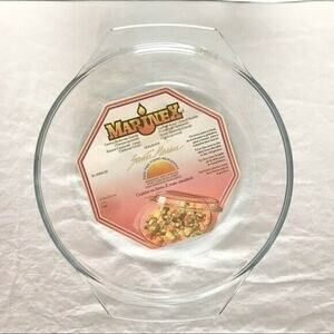 Marinex Santa Marina 2 Quart Glass Round Casserole Dish Oven Microwave Safe